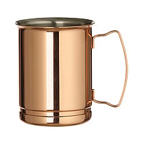 Kruss kobber tallerken, Bar op, Øl krus, 0,4L, Kobber, o85x(H)105mm