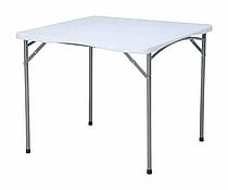 Foldbart kvadratisk cateringbord, 870x870x(h)740mm