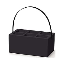 Madeira Sort kasse til bestik og servietter 280x180x120 mm