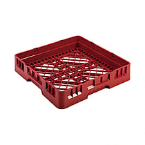 Base rack Amerbox, 500x500x(H)100 mm Max. glas højde 70 mm, rød