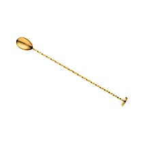 Bar ske med muddler, 300mm, guld tallerken, Barfly