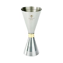 Slim Style jigger, rustfrit stål m/guld bånd, 2 oz., Barfly