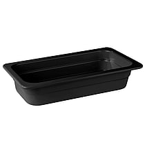 GN MELAMINE BLACK 1/3 65 MM