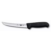 Victorinox 15 cm udbeningskniv med buet bred klinge og sort Fibrox-håndtag