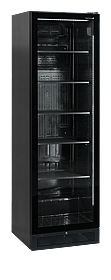 SCU1425FRAMELESS Sort display køleskab