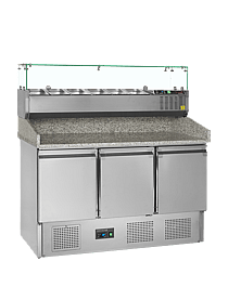 Tefcold Pizzabord inkl. opsats – PT1365 + GVC33-140