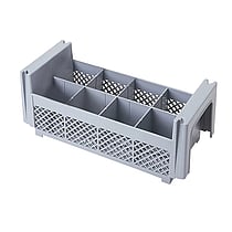 bestikholder 8-hul 43x21x15,5cm grå